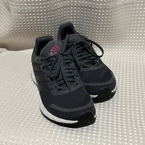 Adidas Women's Dark Gray and Pink Athletic Shoes